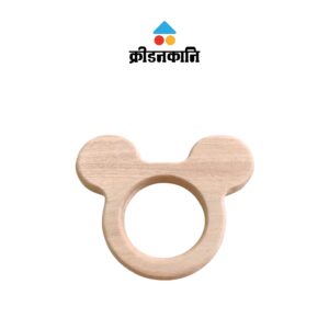 Kridanakani Wooden Mickey Mouse Teether for Babies