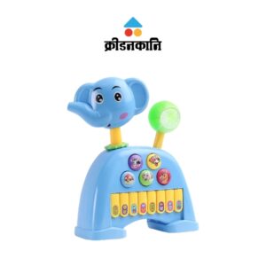 Musical Light & Sound Elephant Piano with 5 Modes of Animal Sound | kridanakani