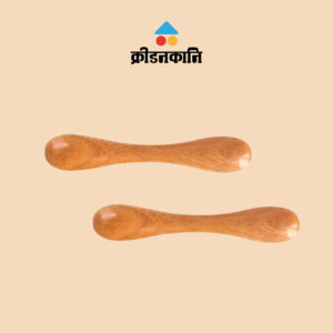 Neem Wooden Classic Dumbbell Shape Teether - Set of 2 Pcs | kridanakani