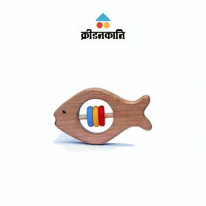 Neem Wooden Fish Shaped Rattles for Babies  | Kridanakani