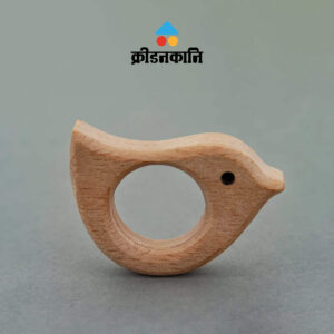 Wooden Bird Shape Neem Baby Teether | kridanakani